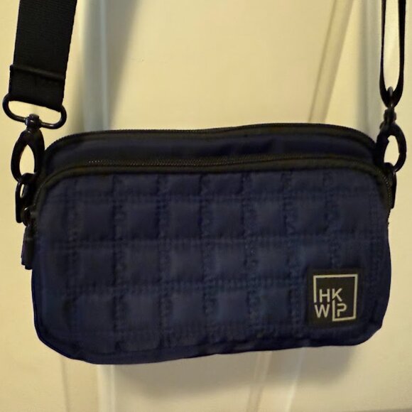 IHKWIP quilted Navy crossbody, shoulder, belt bag - Picture 2 of 7